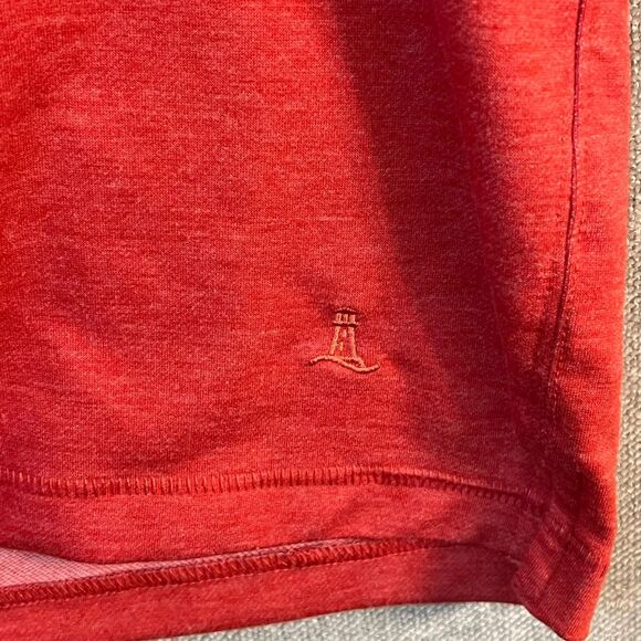 Lands' End Men's Classic Fit 4-Way Stretch Tee, Red, Size Large, Soft, Light - Picture 3 of 7